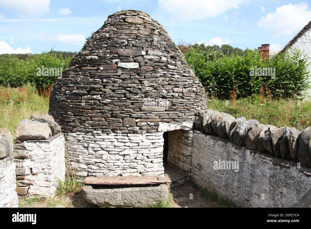 1800s Pig Sty made of stone, Sain Ffagan (St Fagans) National Museum of History, Cardiff, South Wales, August 2021 Stock Photo