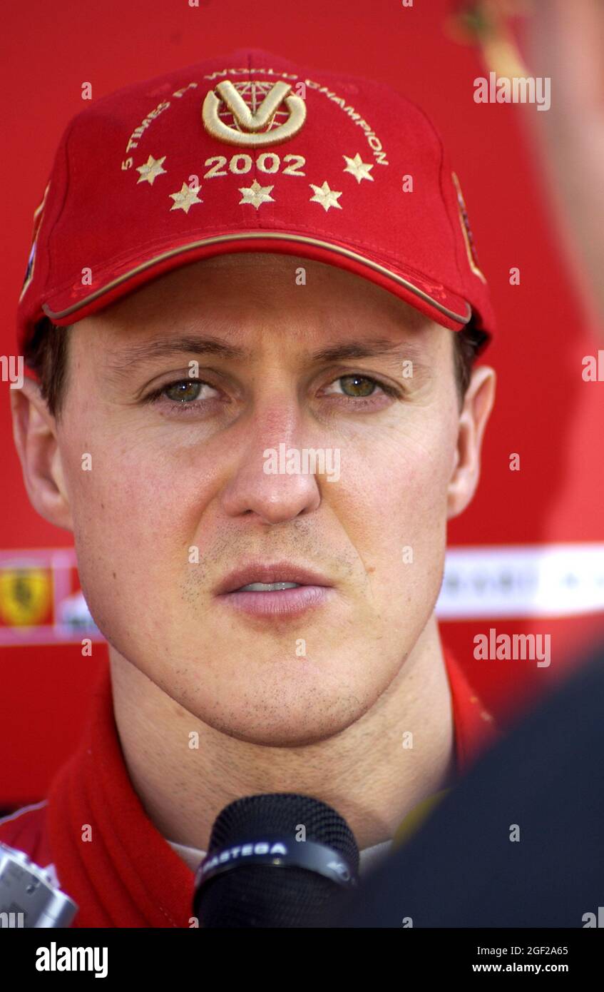 Michael schumacher ferrari 2003 spain hi-res stock photography and