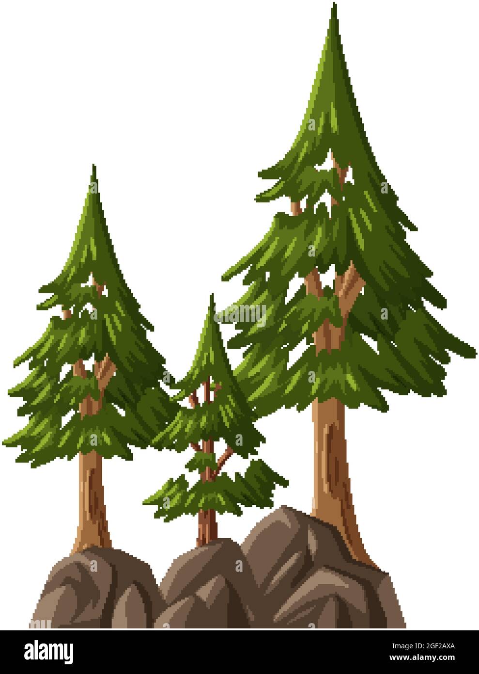 Isolated tree on white background illustration Stock Vector Image & Art ...