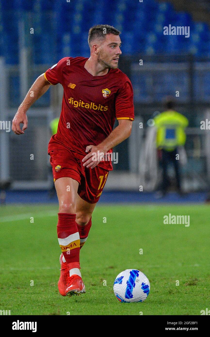 Jordan Veretout of AS Roma seen in action during the Italian Football  Championship League A 2021/2022 match between AS / LM Stock Photo - Alamy