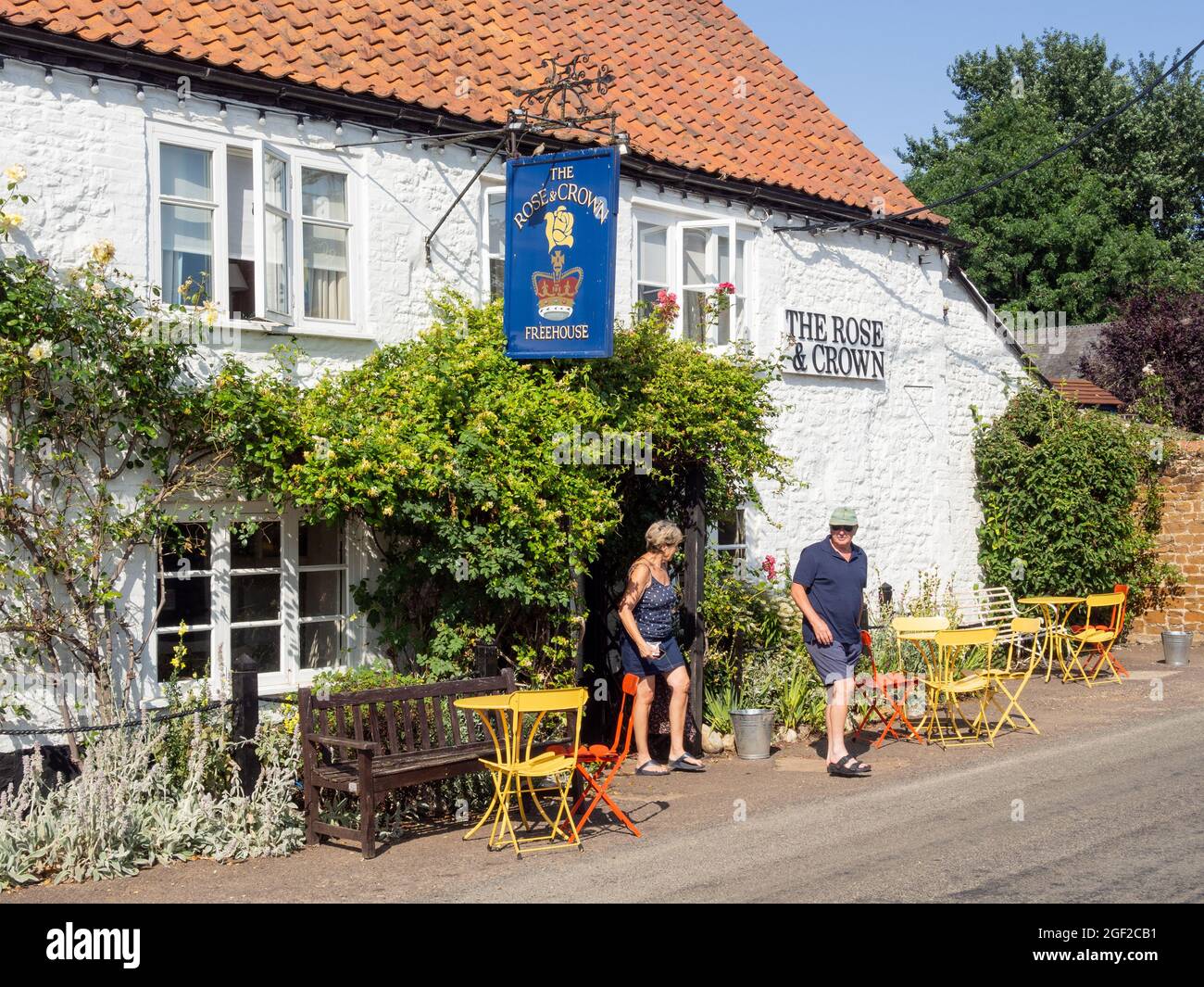 Exterior of the Rose and Crown pub in summer, Snettisham, Norfolk, UK Stock  Photo - Alamy