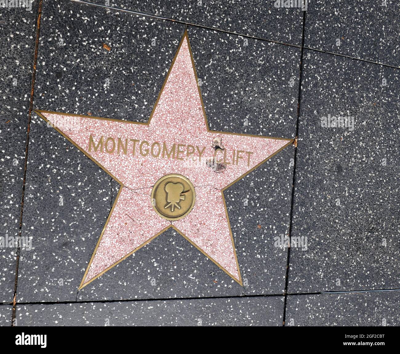 Hollywood, California, USA 17th August 2021 A general view of atmosphere of actor Montgomery Clift's Star on Hollywood Walk of Fame on August 17, 2021 in Hollywood, California, USA. Photo by Barry King/Alamy Stock Photo Stock Photo