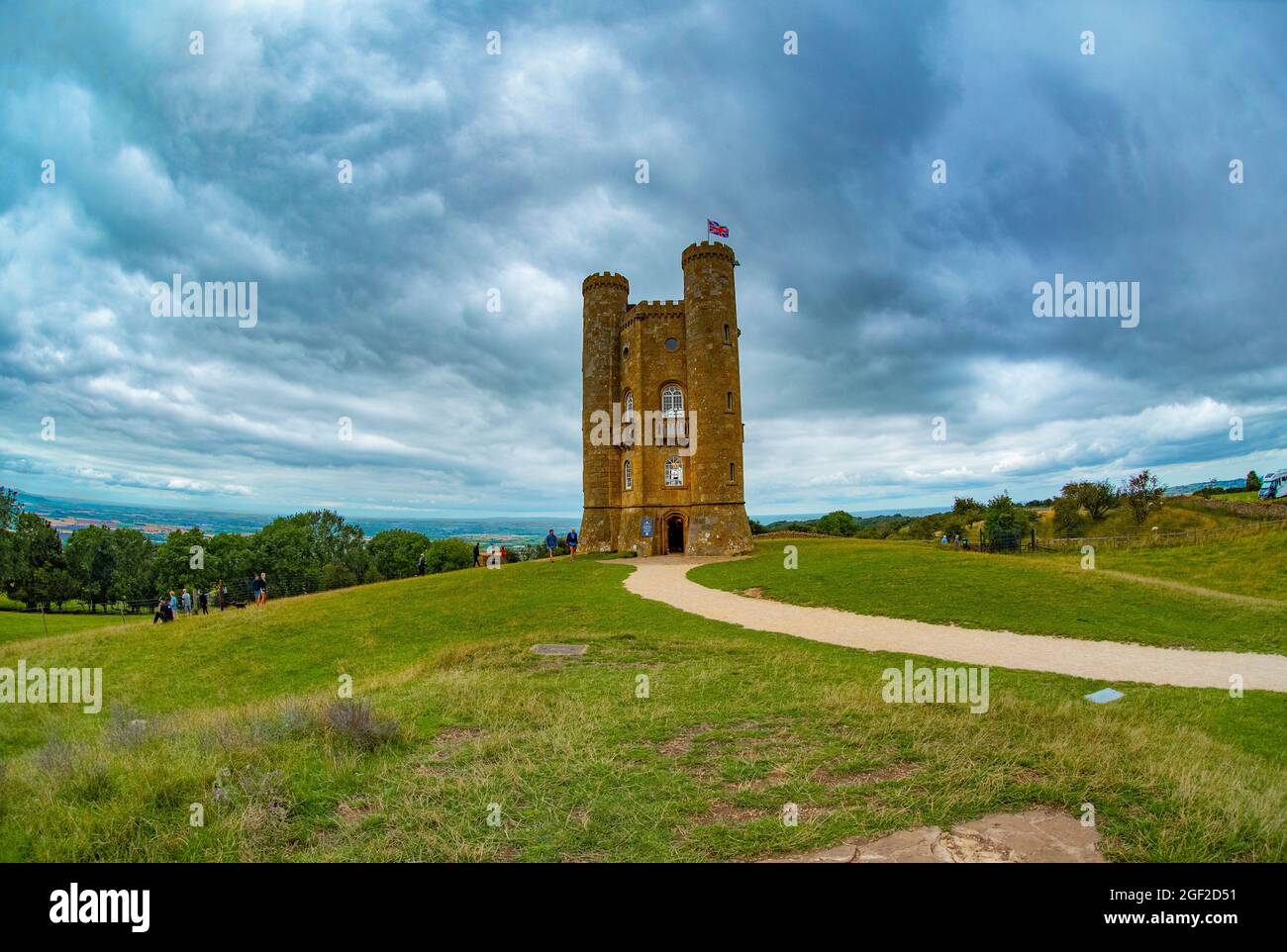 Broadway Tower, The Cotswolds, Worcestershire, UK Landscape, 2021 Stock Photo