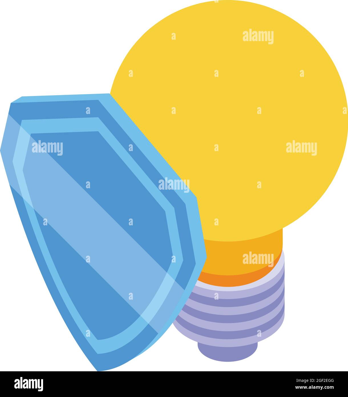 Code idea bulb icon isometric vector. Business website. Creative site Stock Vector