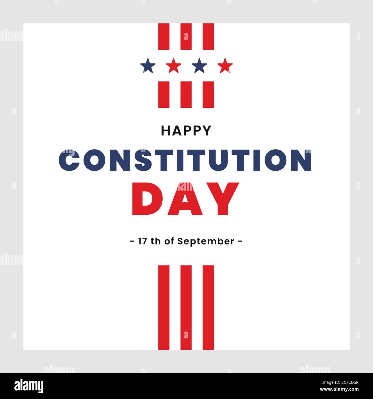 American constitution day national day of america for banner, social media, greeting, poster. vector eps 10 Stock Photo