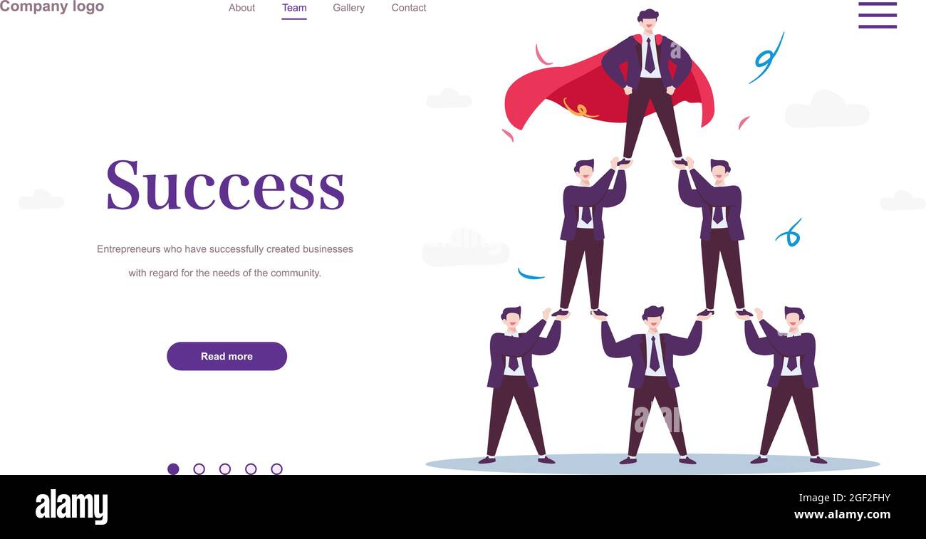 Successful dream team, Business Development and teamwork . Businessmen