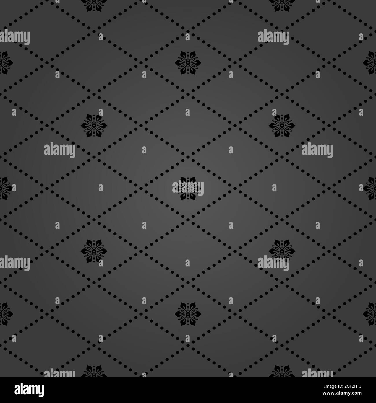 Vector Dark Patterns Geometric dotted vector dark pattern. Seamless abstract dark modern ...