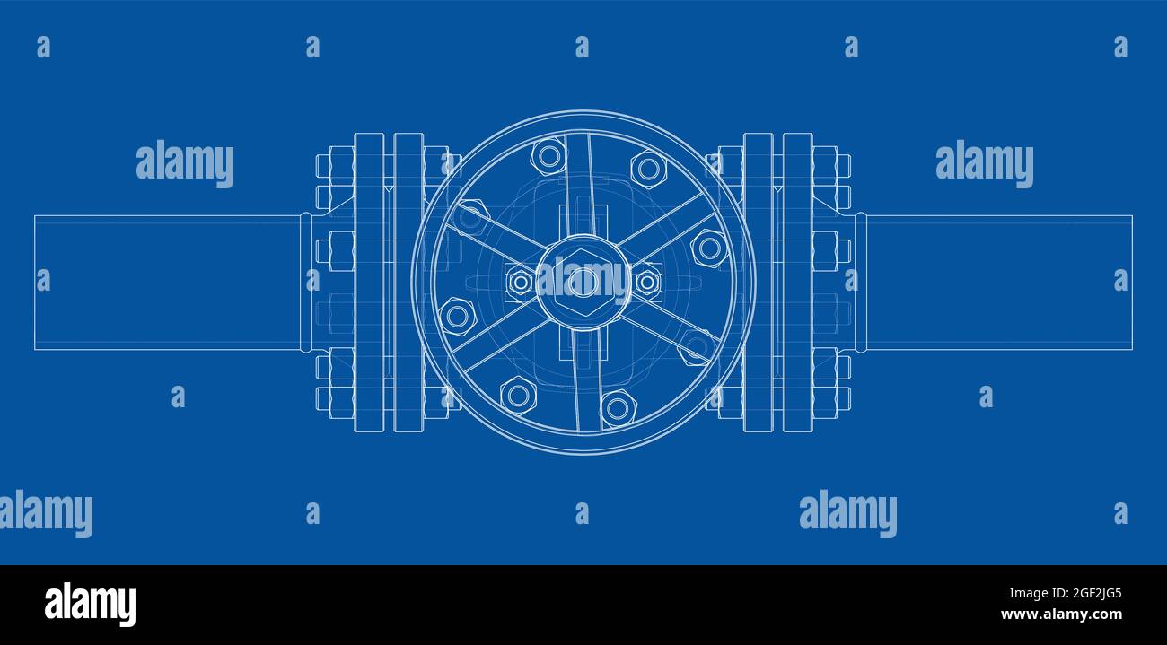 Industrial valve. Vector rendering of 3d Stock Vector Image & Art - Alamy