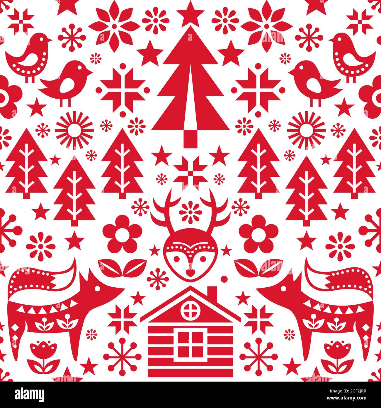 Christmas Scandinavian and Nordic folk art style seamless vector pattern wtih reindeer, birds, snowflakes and flowers - textile or fabric print Stock Vector Image & Art - Alamy christmas-scandinavian-and-nordic-folk-art-style-seamless-vector-pattern-wtih-reindeer-birds-snowflakes-and-flowers-textile-or-fabric-print-stock-vector-image-art-alamy