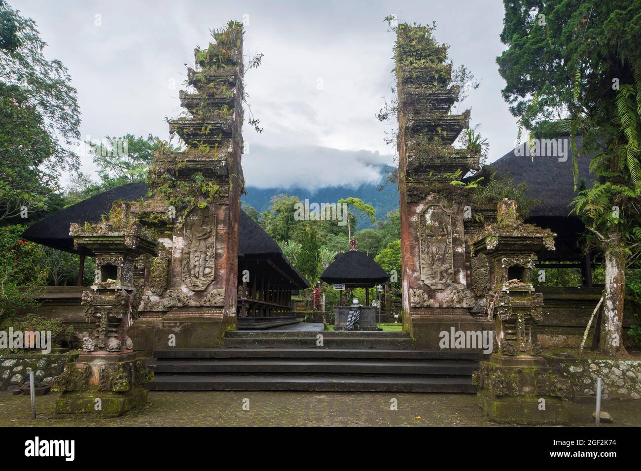 The Candi bentar, or split gateway of the sacred Batukaru temple in Tabanan, Bali, Indonesia Stock Photo