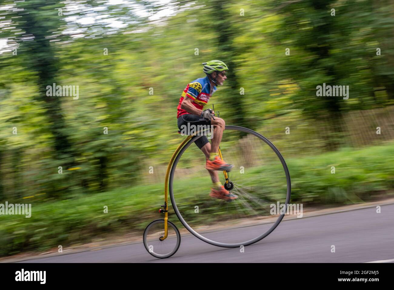 Cyclists race up to Beachy Head from Eastbourne for the Beachy Head