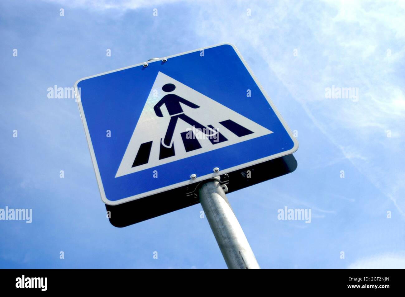 Sign pedestrian crossings, Germany Stock Photo