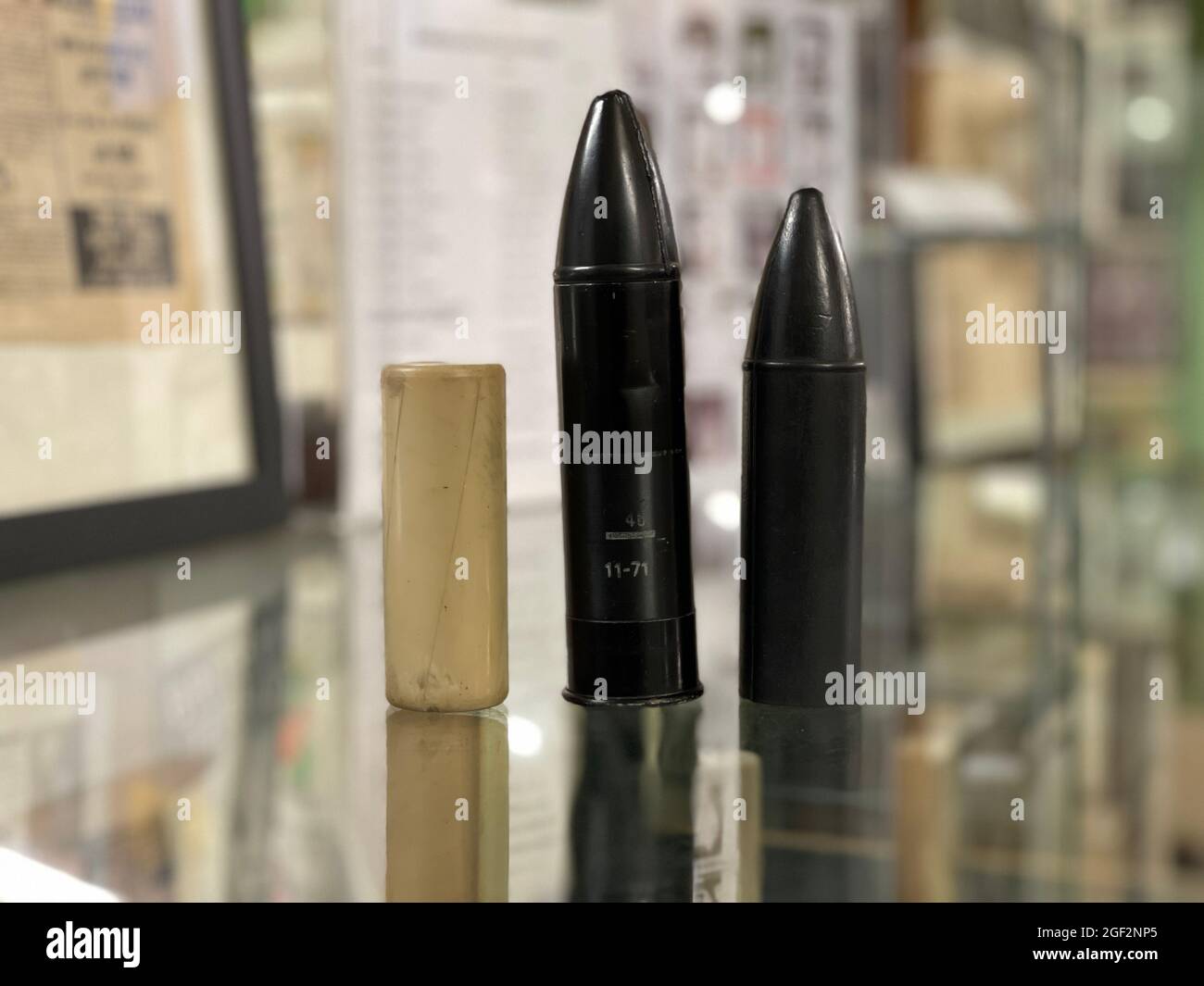 Plastic and rubber bullets also know as plastic baton round (PBR) on