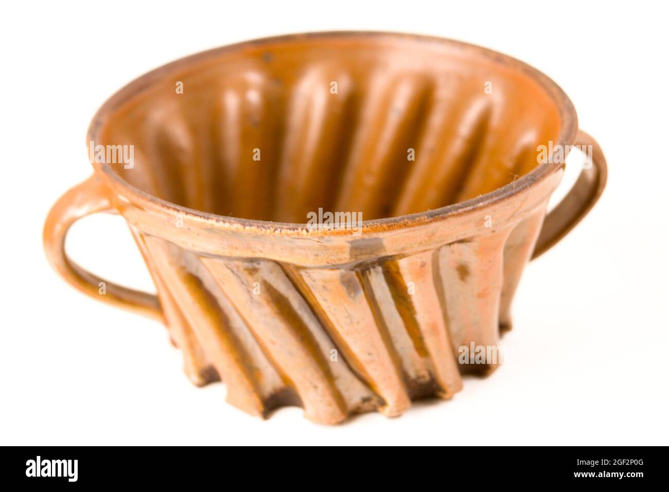 old fluted tube pan, cut-out, Austria Stock Photo