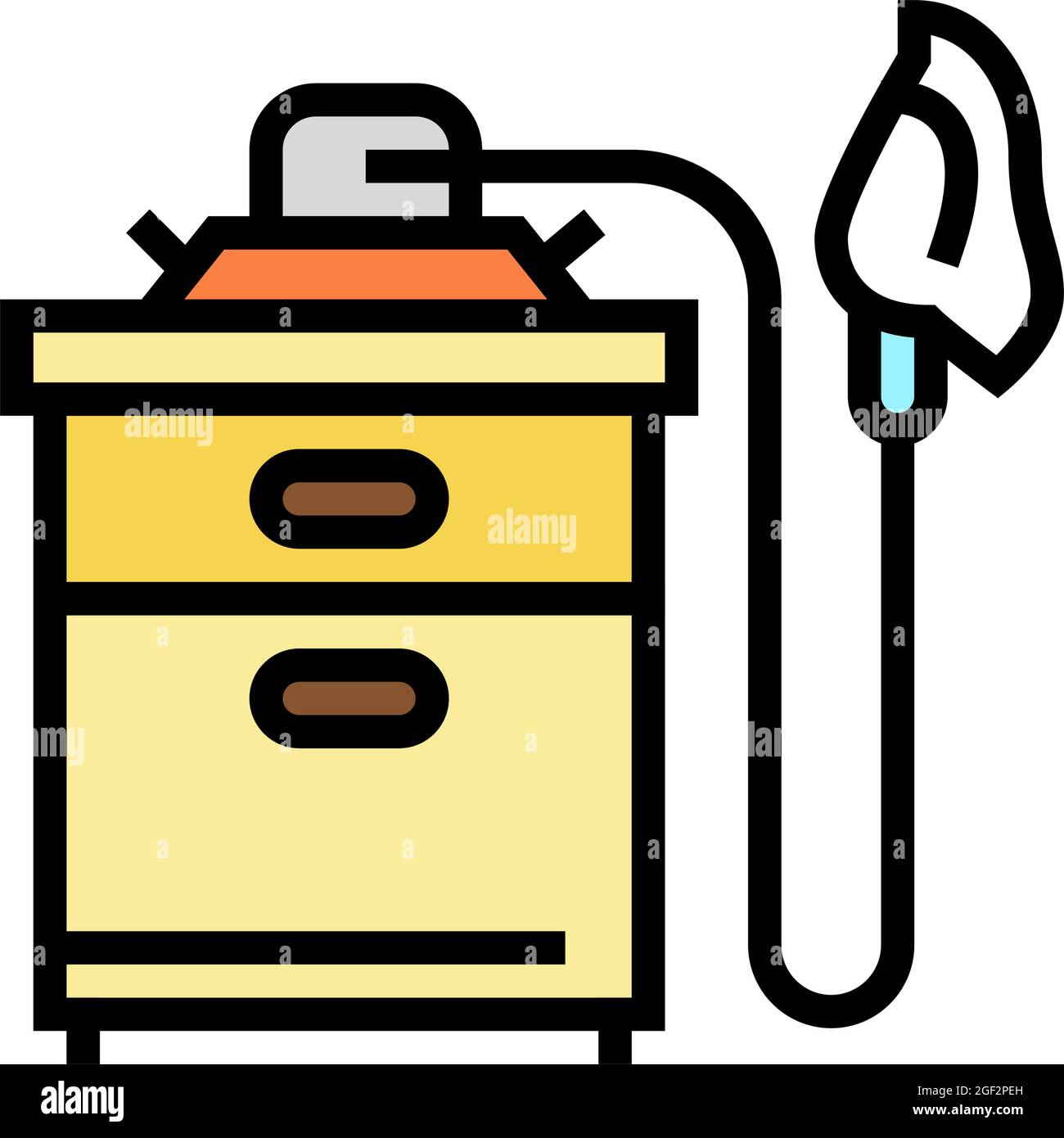 bee hive air equipment color icon vector illustration Stock Vector