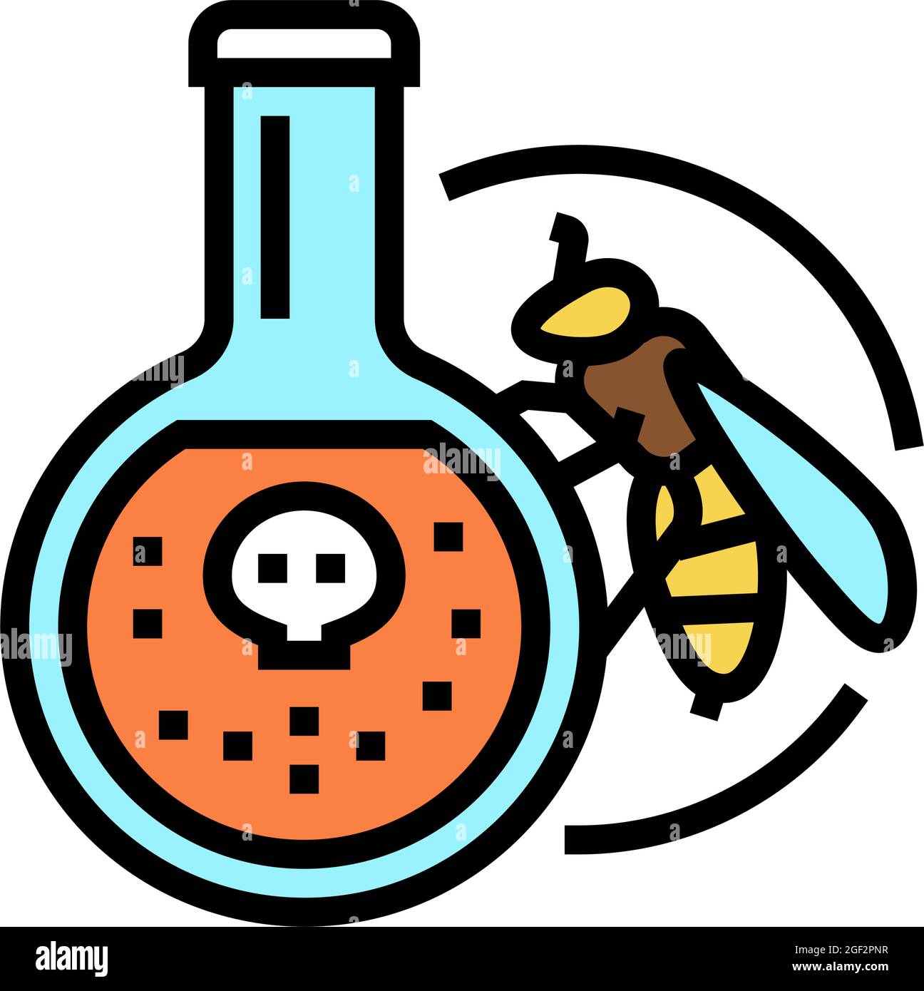 bee venom beekeeping color icon vector illustration Stock Vector Image