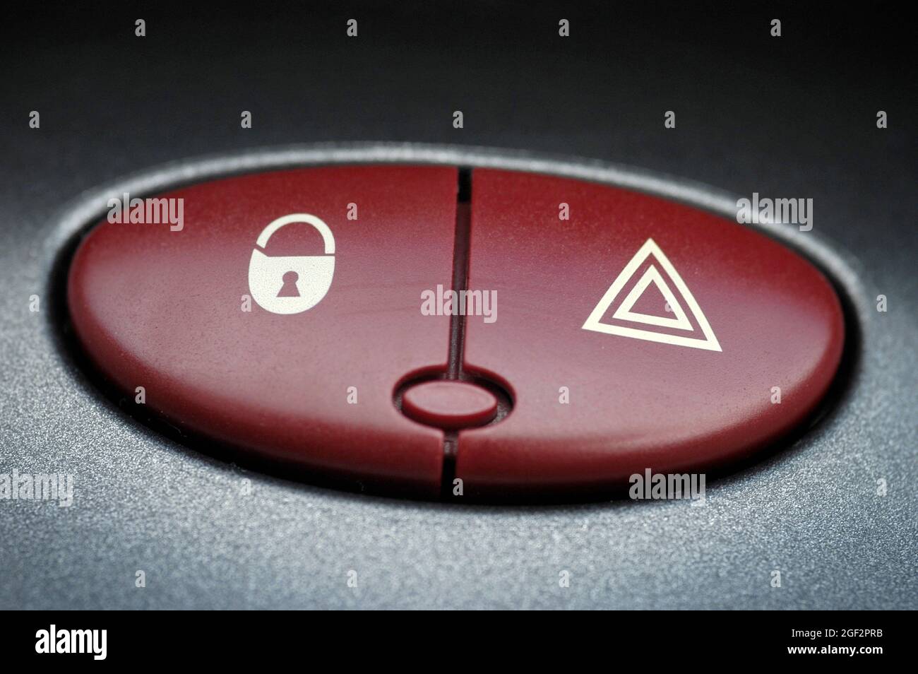 lock and hazard button in a car, Germany Stock Photo Alamy