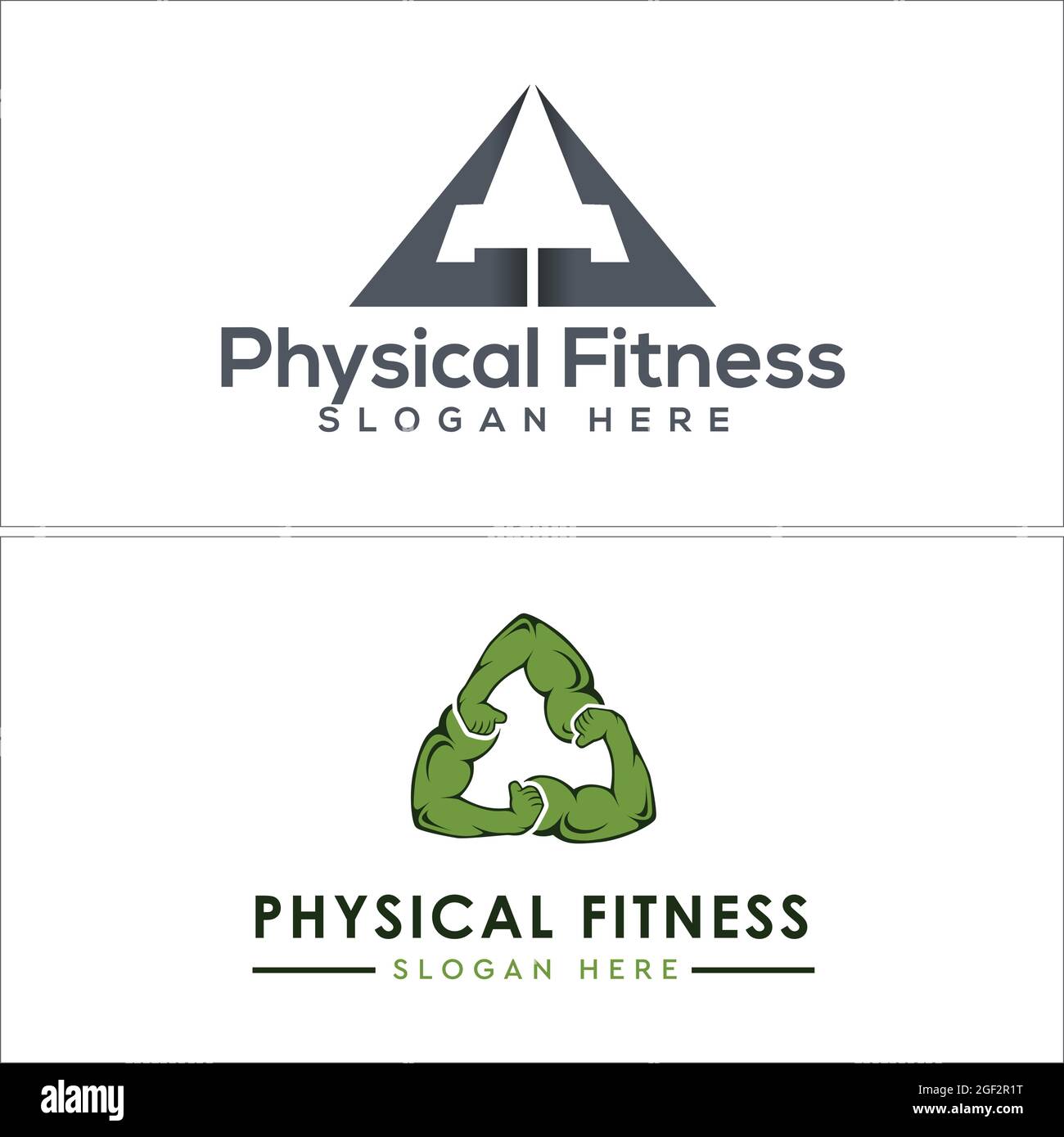 Physical fitness gym with arm muscle logo design Stock Vector Image \u0026 Art -  Alamy, image size:1300x1390