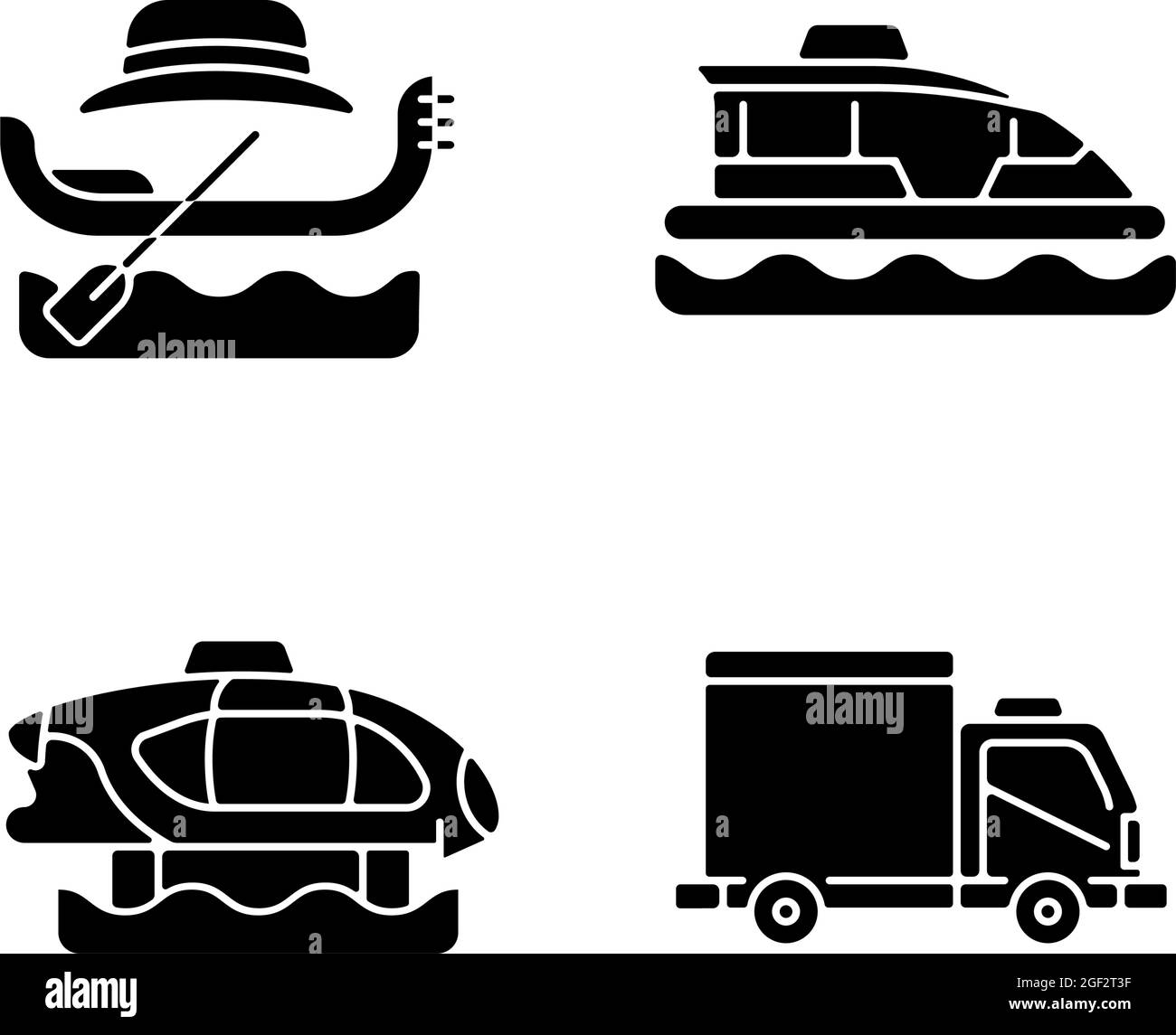 Booked taxi service black glyph icons set on white space Stock Vector ...