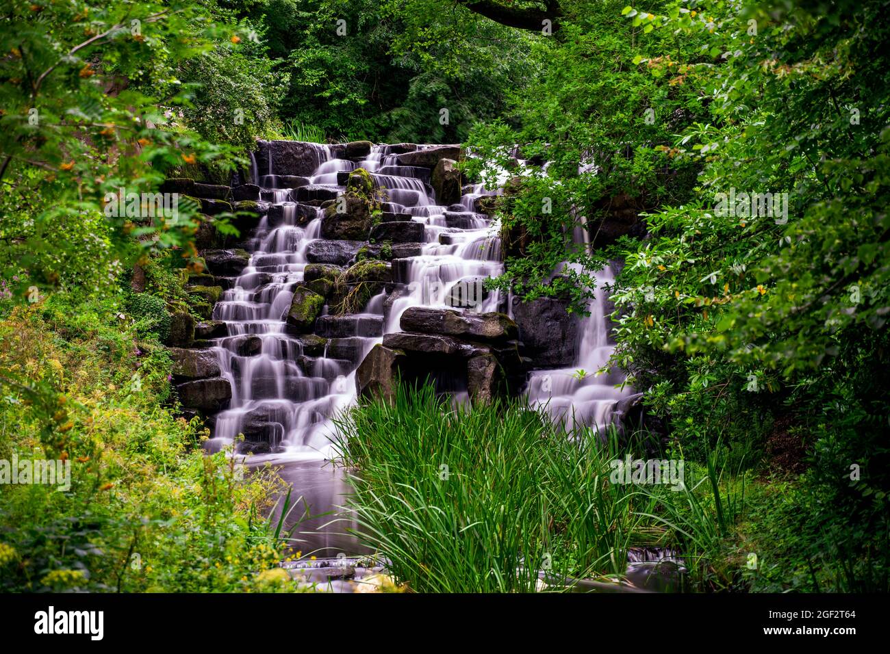 Captured this slow shutter speed image on a pleasant British Summer evening Stock Photo