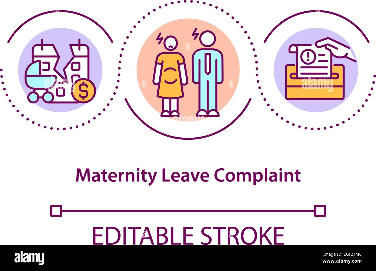 Maternity leave complaint concept icon Stock Vector Image & Art Alamy