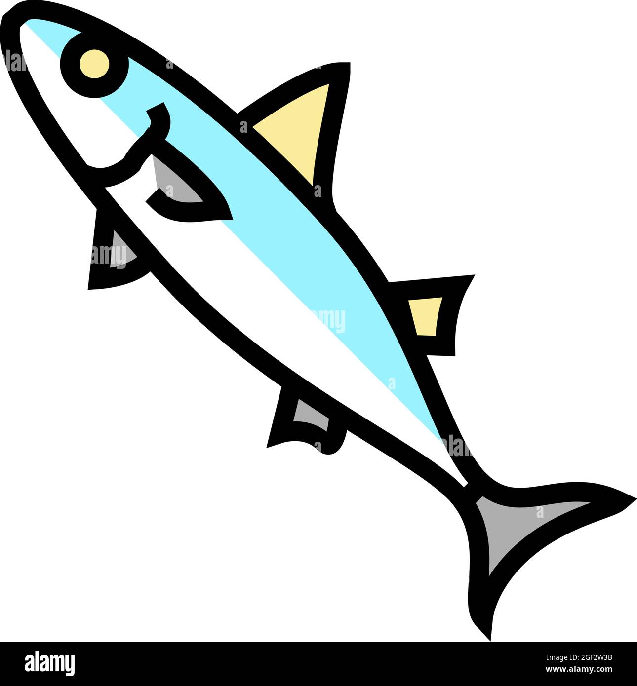 chub mackerel color icon vector illustration Stock Vector Image & Art