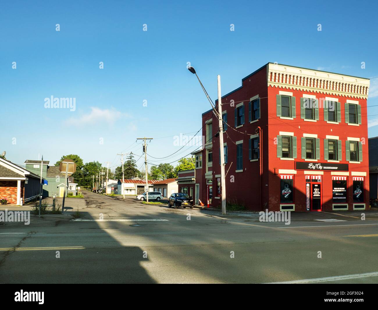 Brewerton, New York, USA. August 22,2021 . View of the small village of Brewerton in upstate New