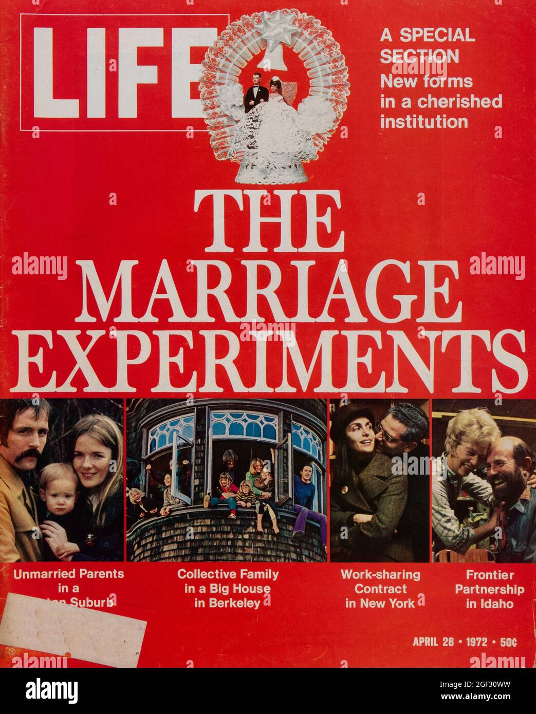Vintage Life Magazine Cover, 28 April 1972 issue, USA Stock Photo