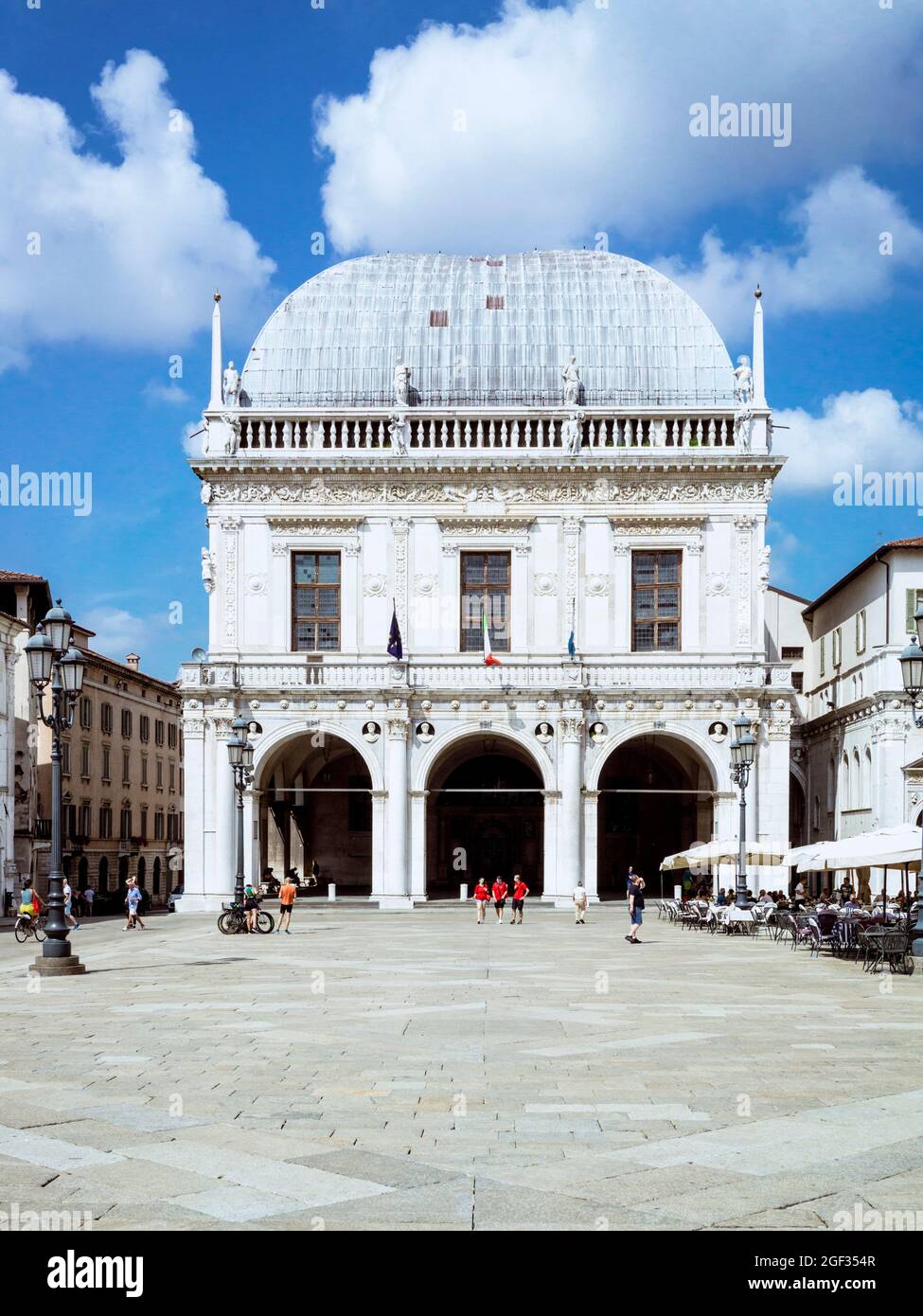 Brescia, Palazzo della Loggia (Brescia City Hall) Stock Photo