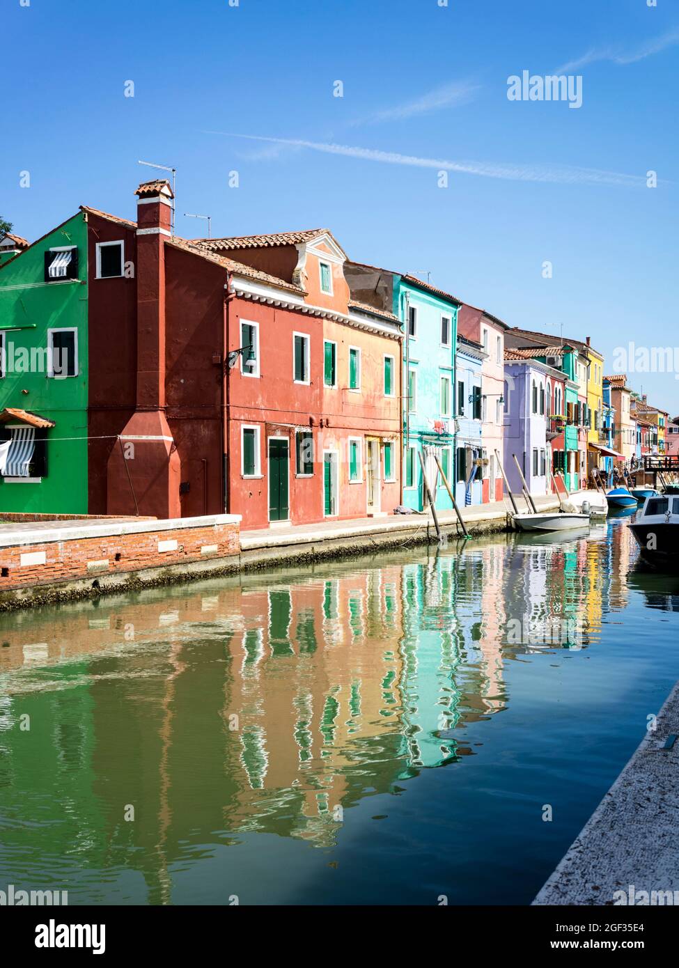 Burano island in Venice/Italy Stock Photo