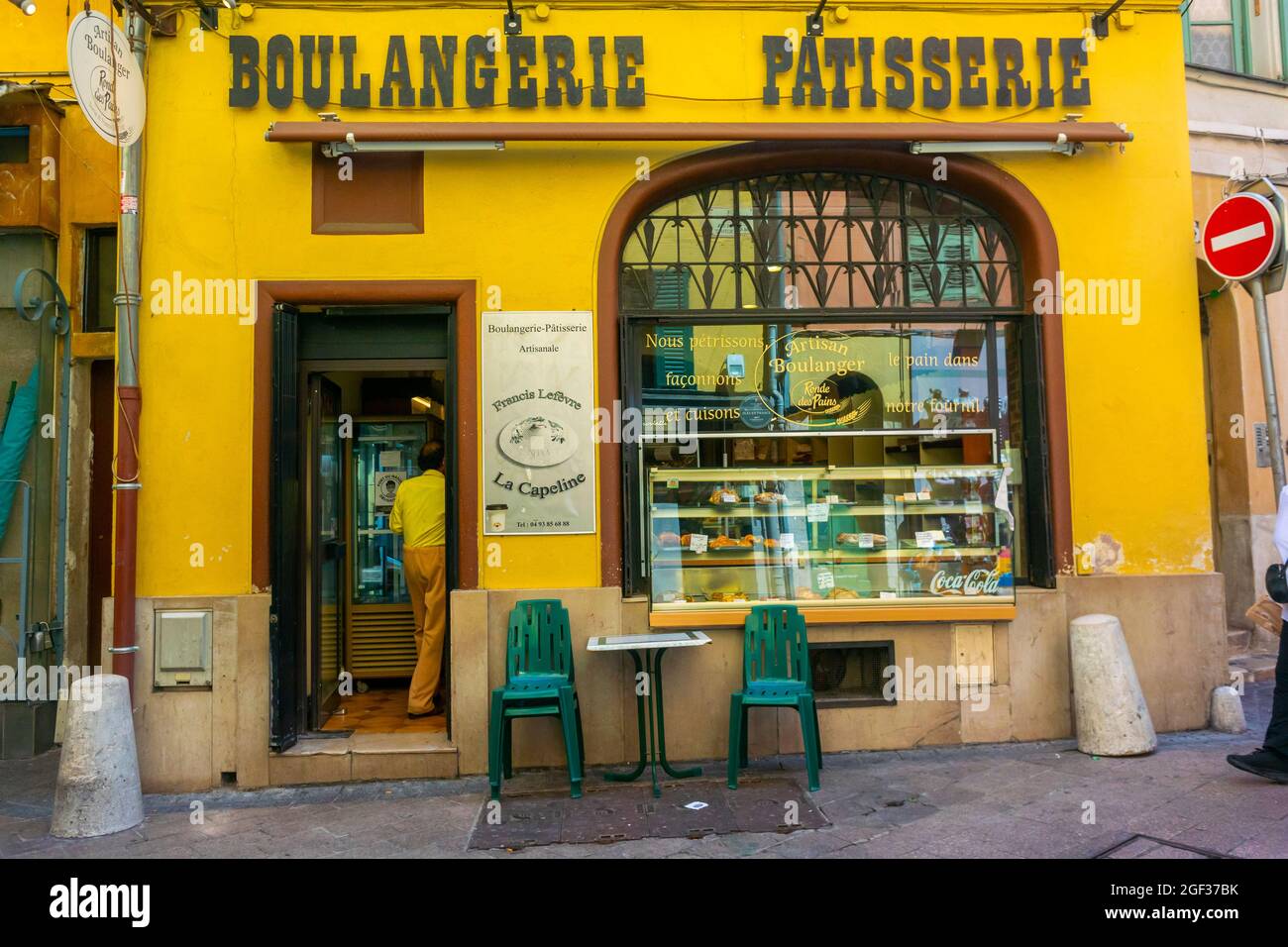 Nice, France, old French retro bakery shop, Boulangerie, Patisserie