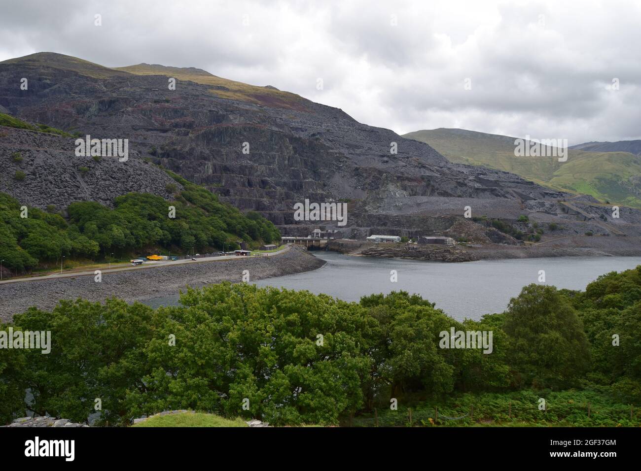 Slate quarries North Wales Stock Photo Alamy