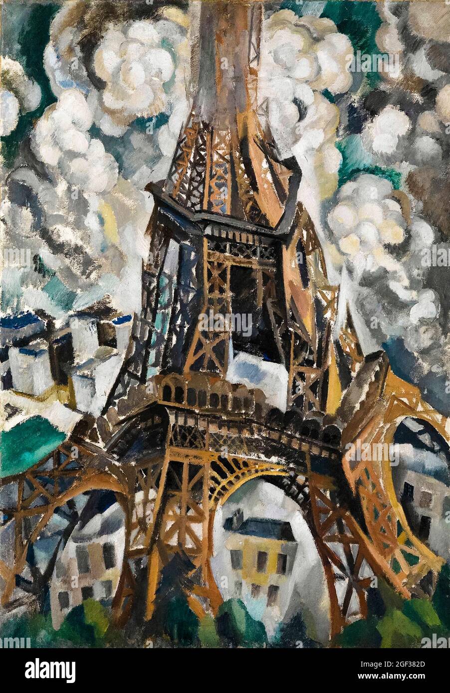 Robert Delaunay, abstract painting, The Eiffel Tower, 1909-1910 Stock Photo