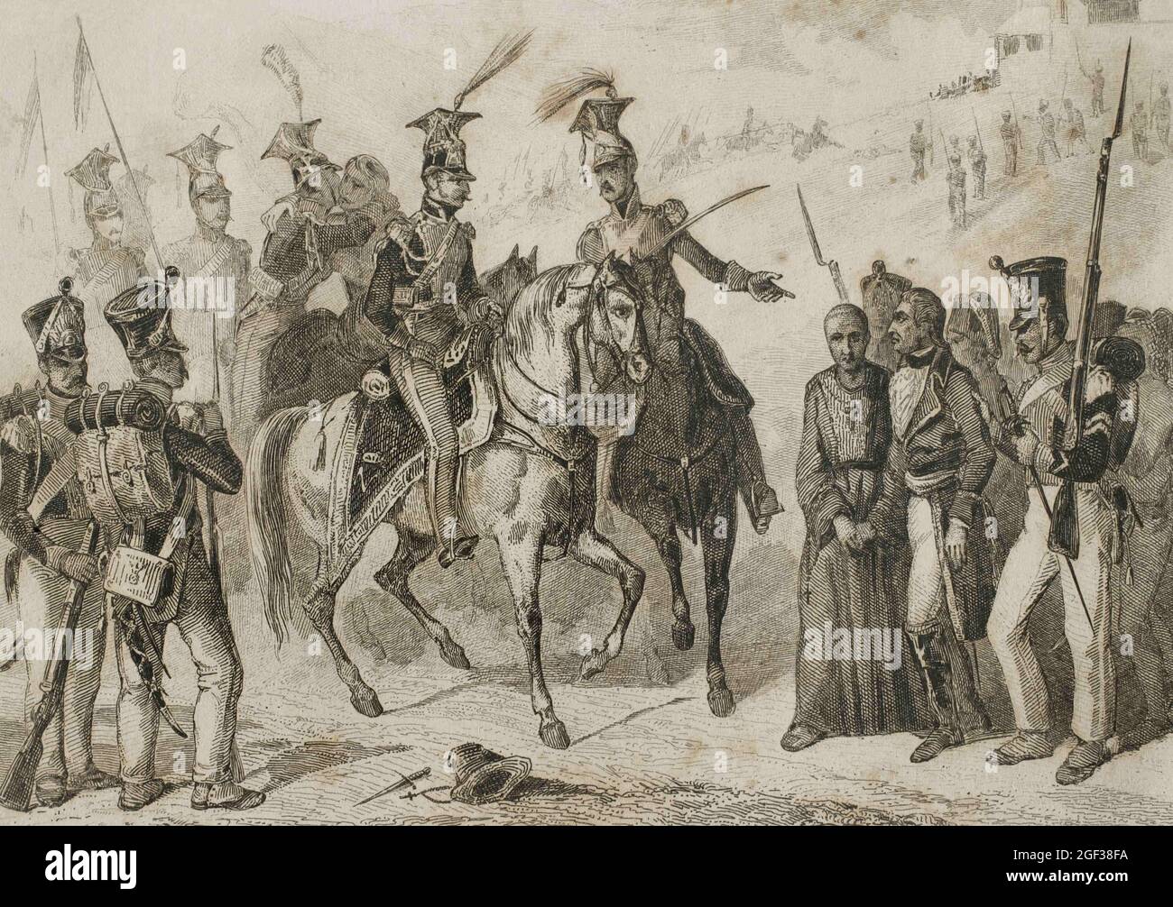 Peninsular War. Battle of Somosierra (Spain). Polish troops fought in