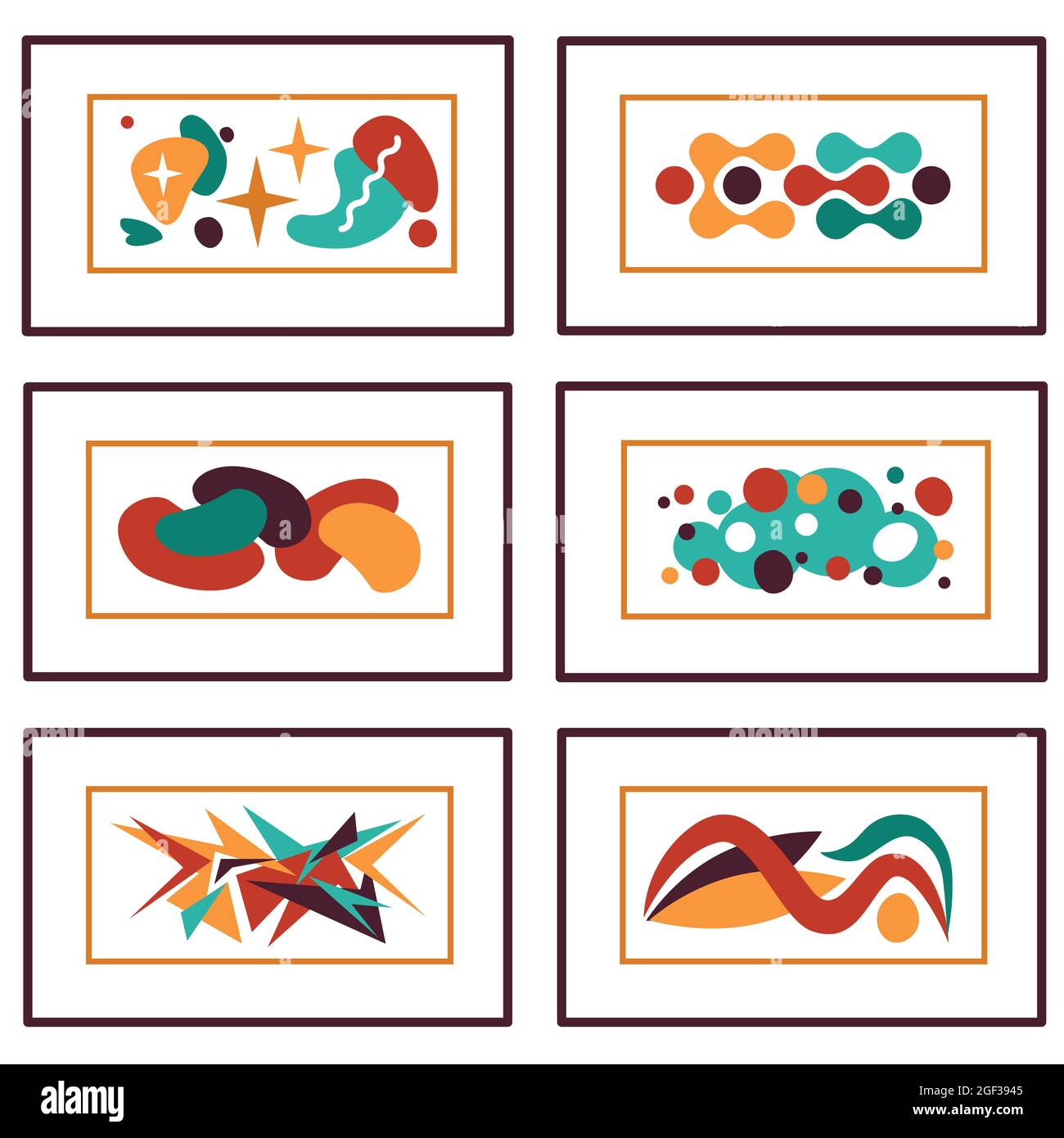 Colorful geometric background, abstract creative artistic templates Stock Vector