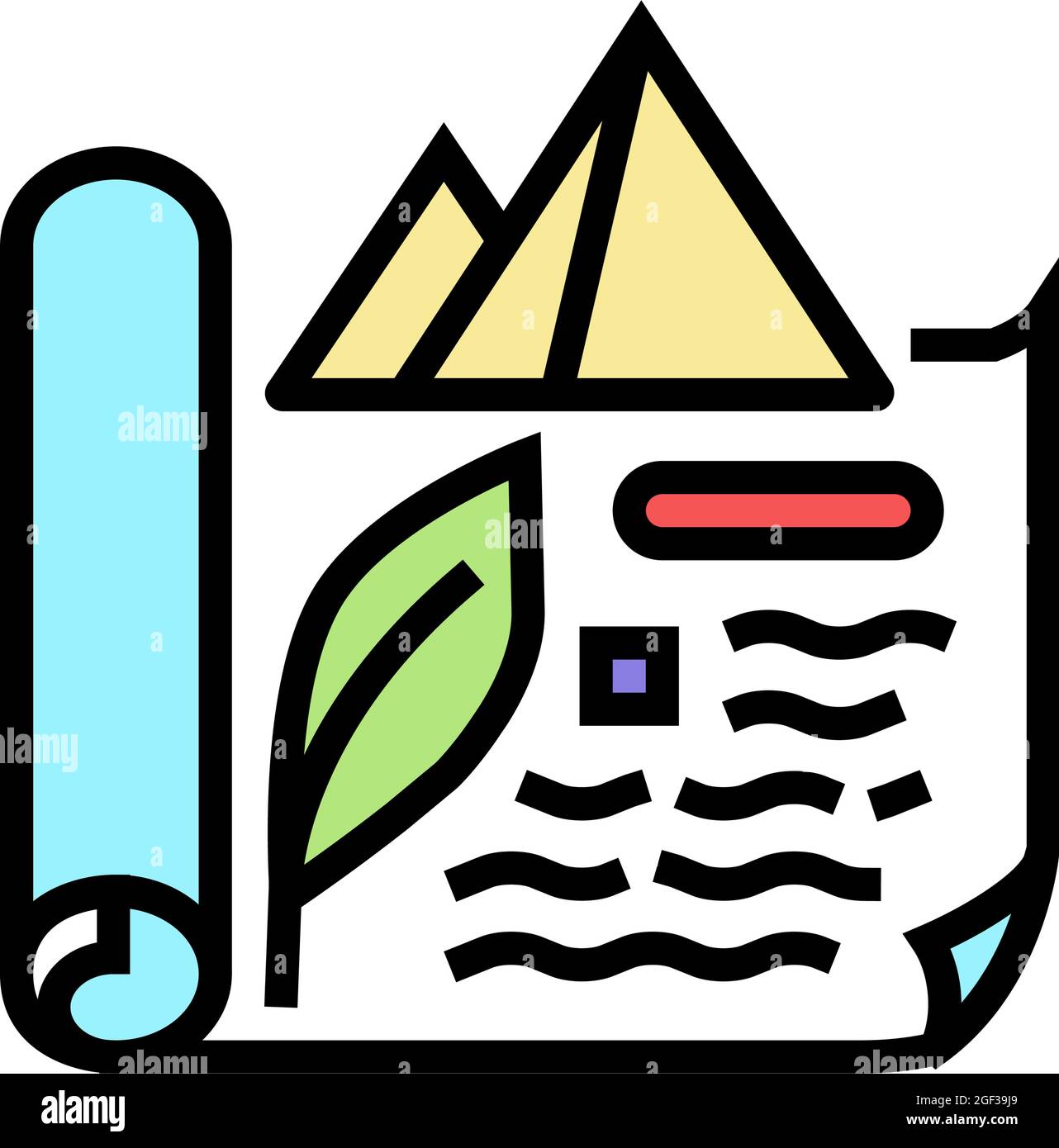 ancient egypt history color icon vector illustration Stock Vector Image