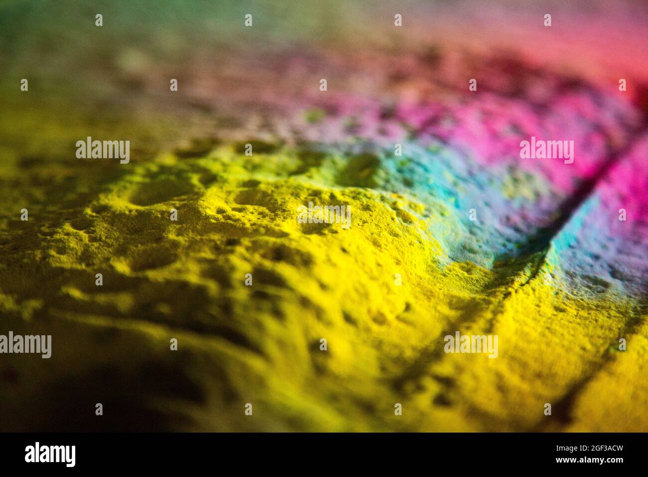 Abstract view with basic color pigments, magenta, yellow and cyan Stock ...