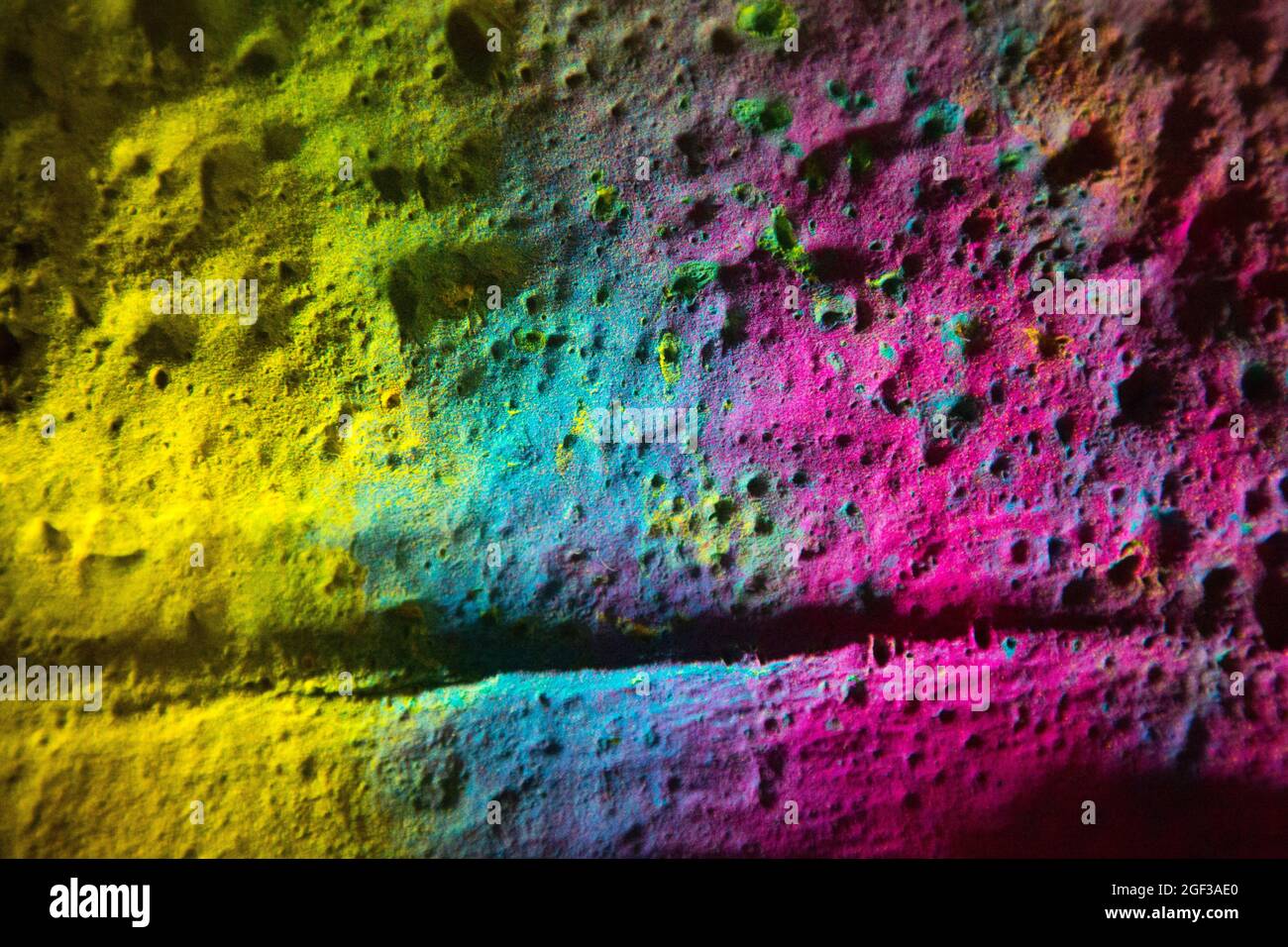 Abstract view with basic color pigments, magenta, yellow and cyan Stock ...