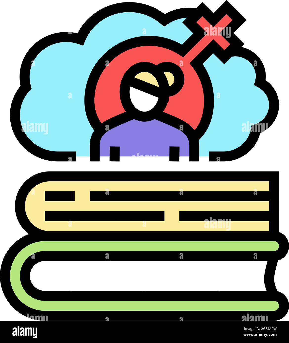 women history color icon vector illustration Stock Vector Image & Art