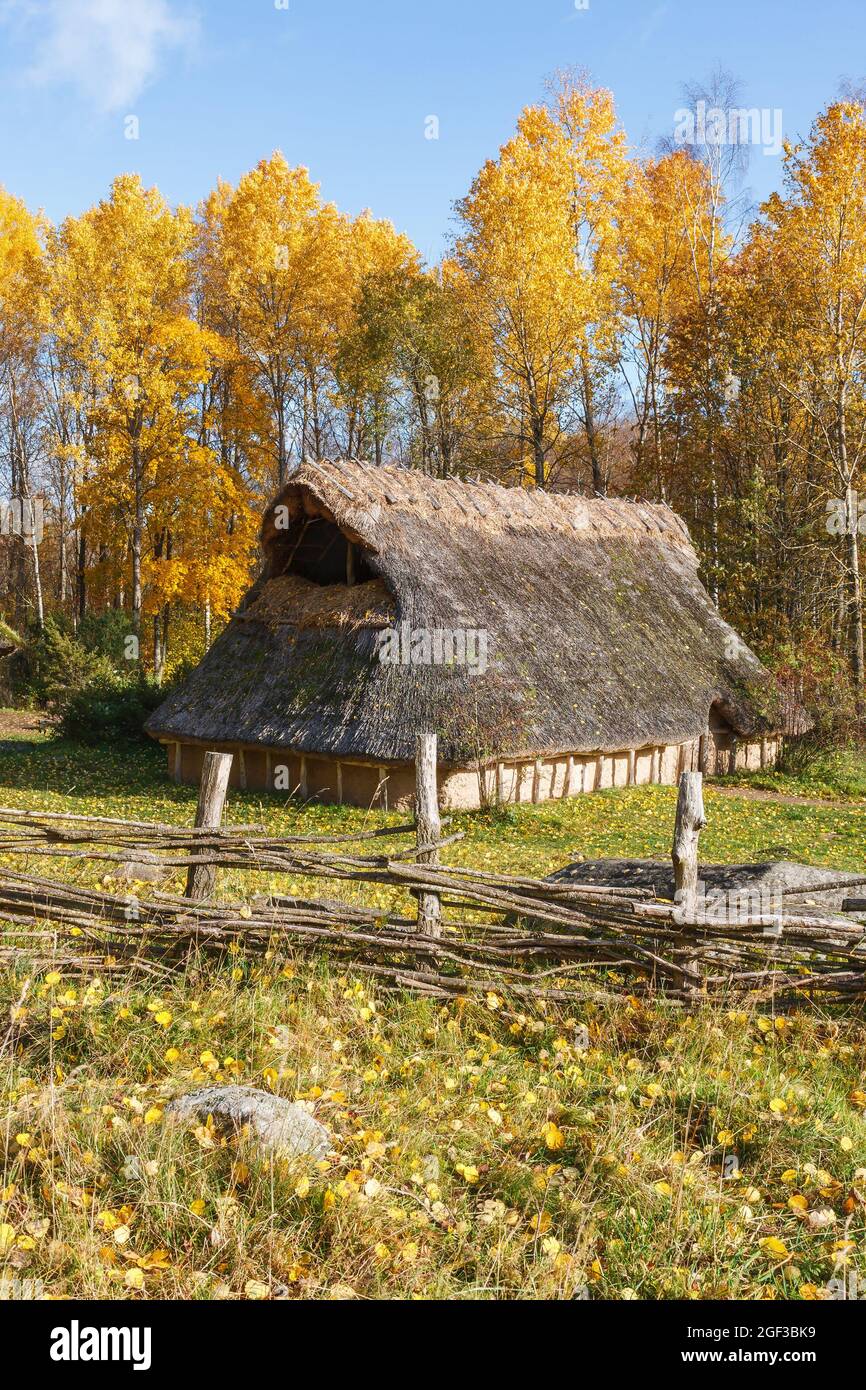 Bronze age house reconstruction hires stock photography and images Alamy
