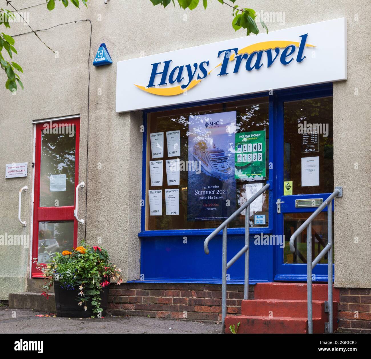 Hays Travel shop in Sedgefield,England,UK Stock Photo