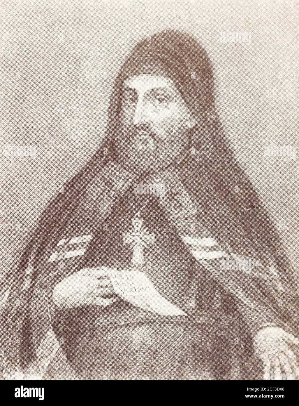 Meletius Smotrytsky. The engraving of the 17th century Stock Photo - Alamy