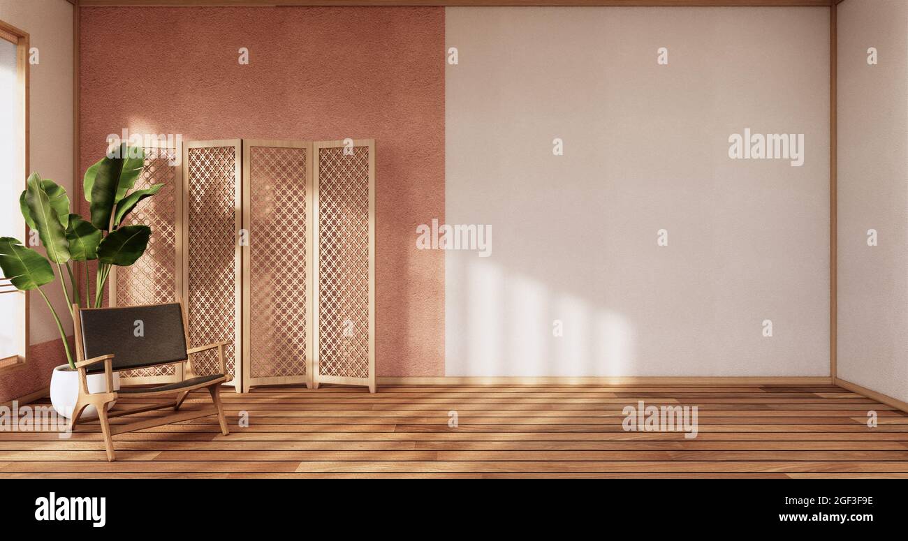 japanese interior of pink sakura living room for editing. 3d rendering  Stock Photo - Alamy