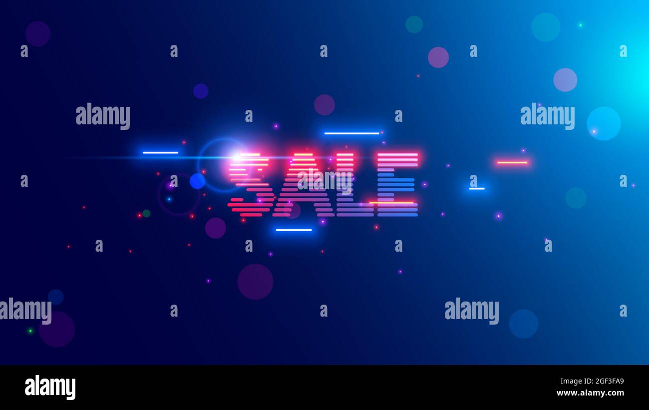 Retro tech banner design Stock Vector Images - Alamy