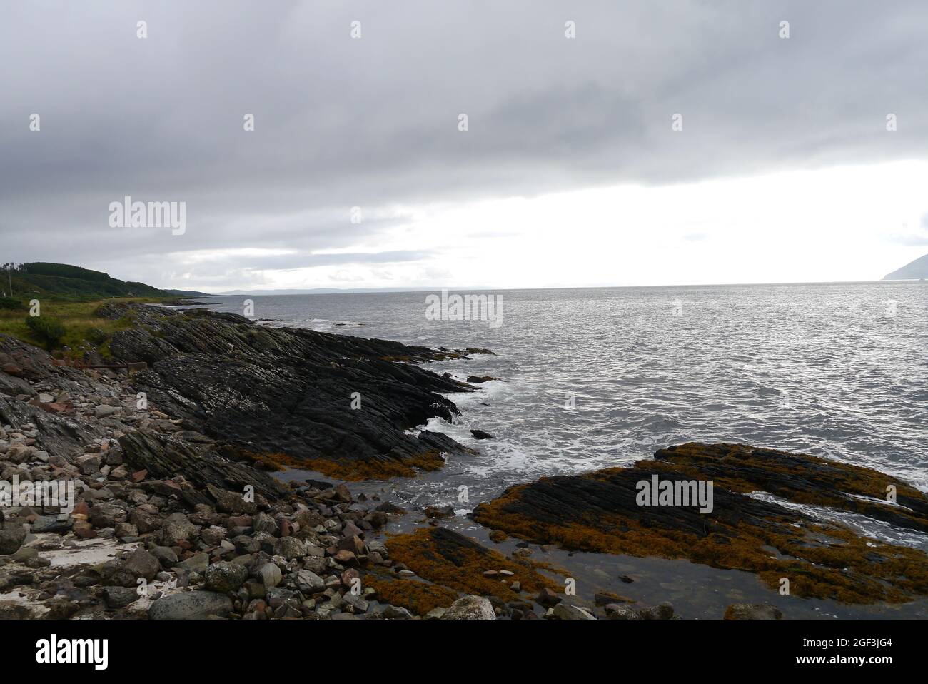 Coast of the Island Arran on Scotland Stock Photo