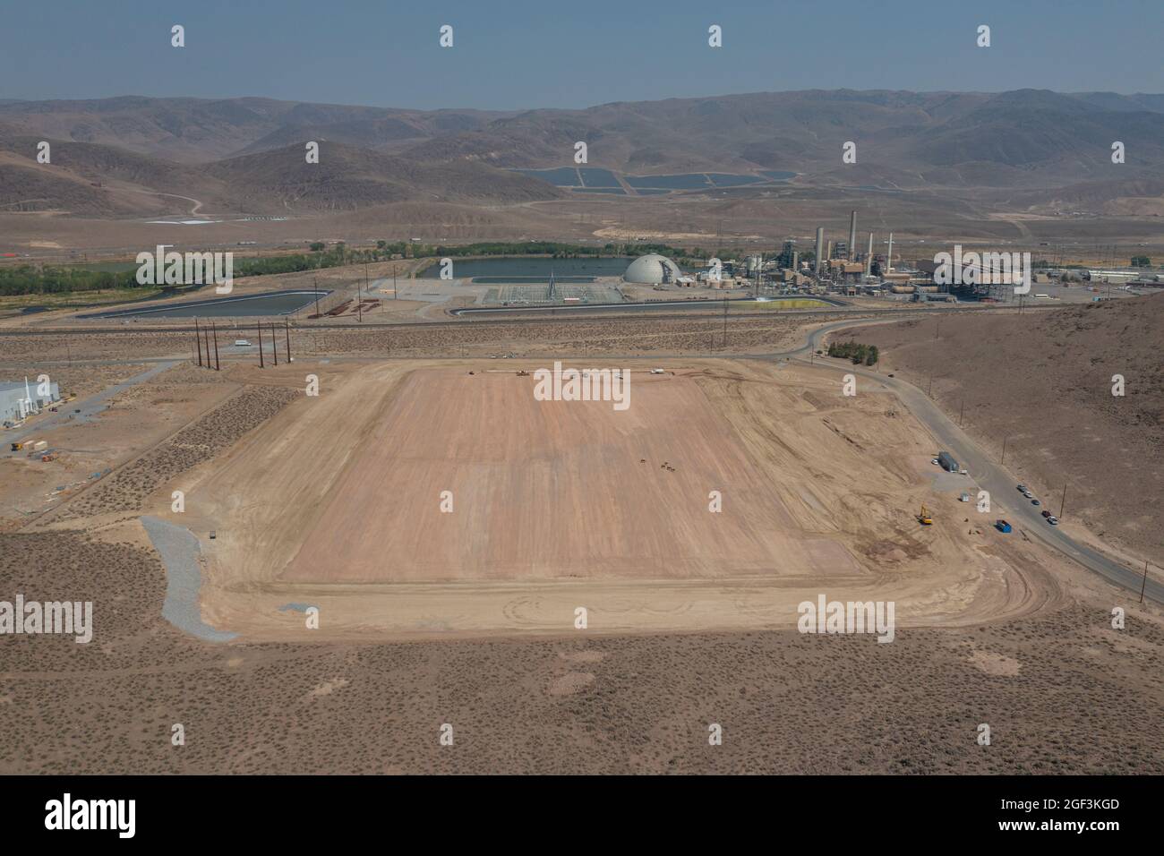 STOREY COUNTY, UNITED STATES Aug 21, 2021 Land is cleared for a new