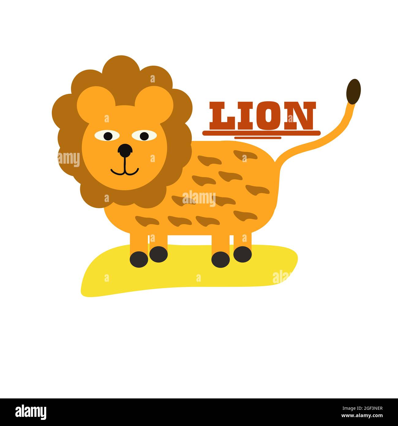 illustration design of lion Stock Photo