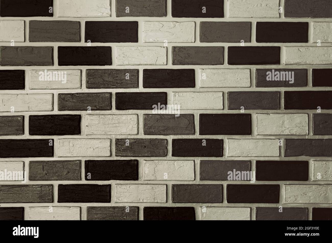 Brick wall. White brick background. White stone texture Stock Photo