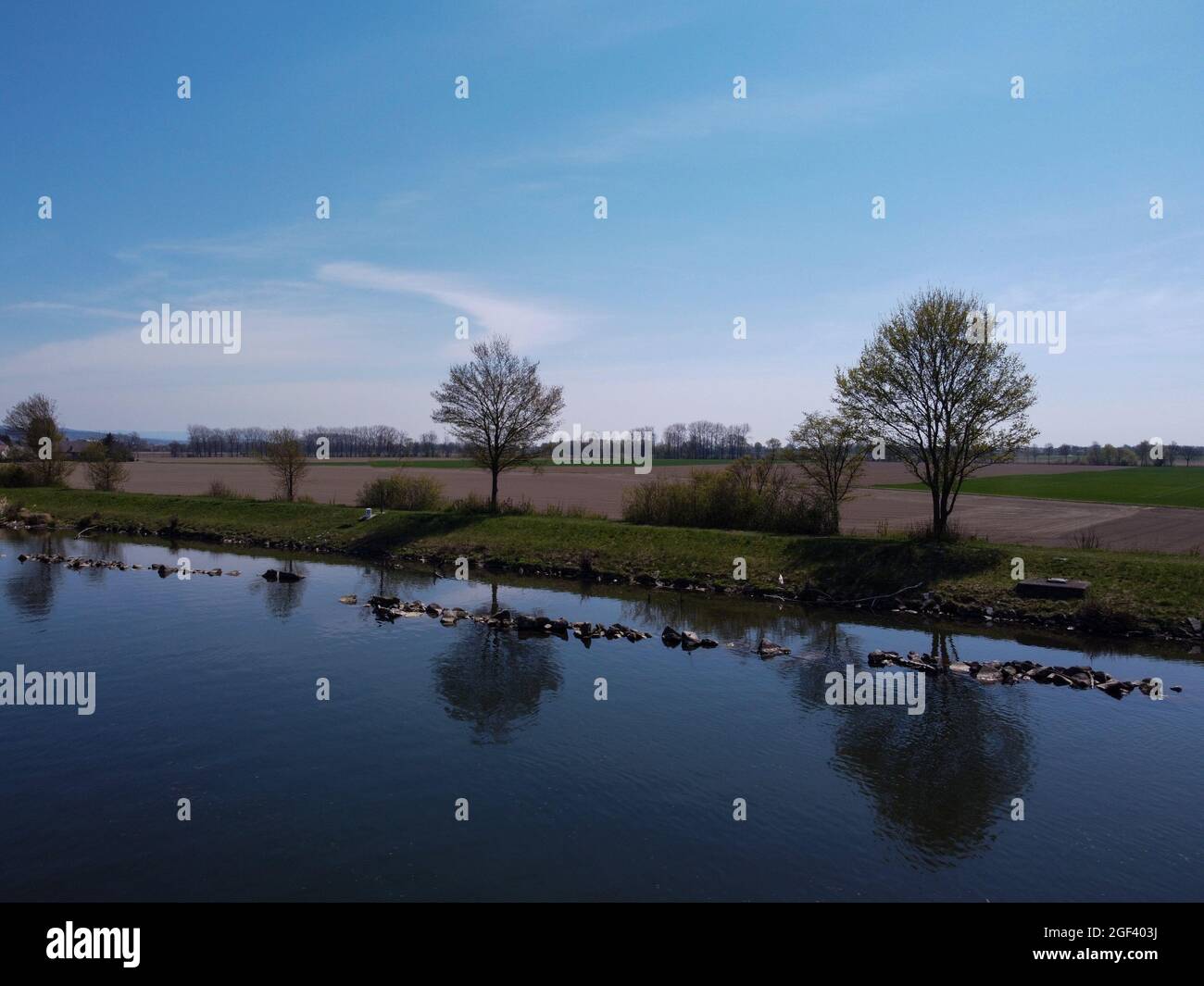 Bank of a river in Bavaria Photographed in detail Stock Photo - Alamy