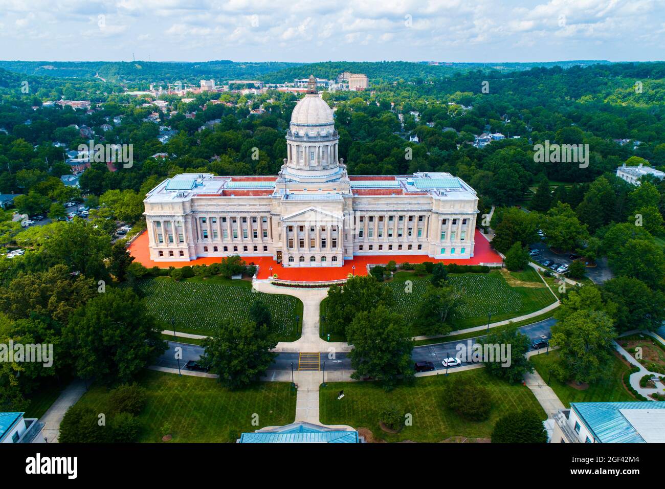 Frankfort Kentucky state capitol capital building in Frankfort Kentucky Stock Photo